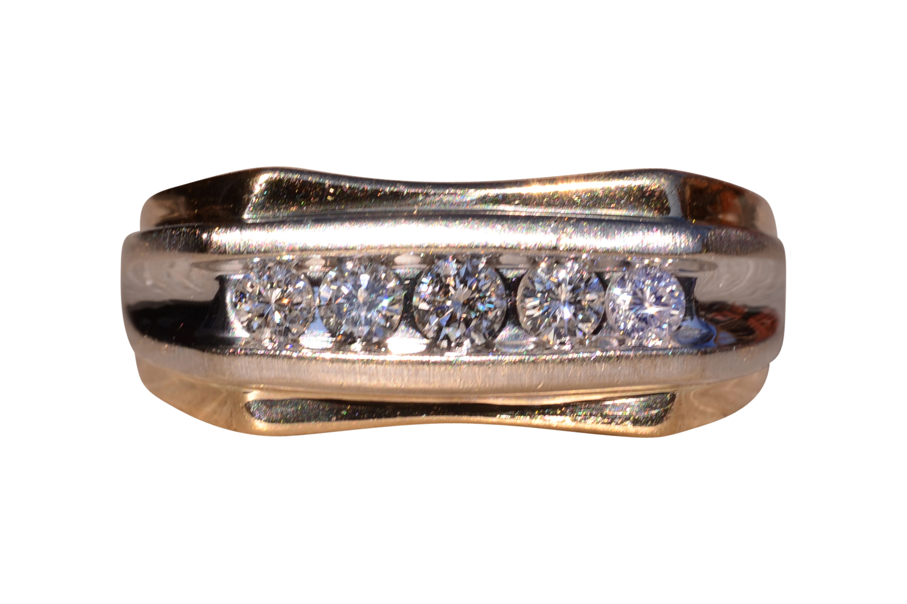 The 103rd Street: Gentleman's Two Tone Diamond Ring