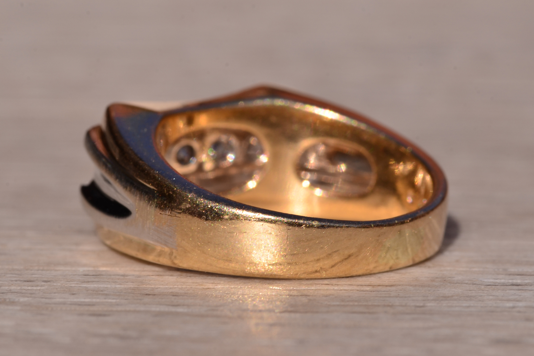 The 103rd Street: Gentleman's Two Tone Diamond Ring - Image 4
