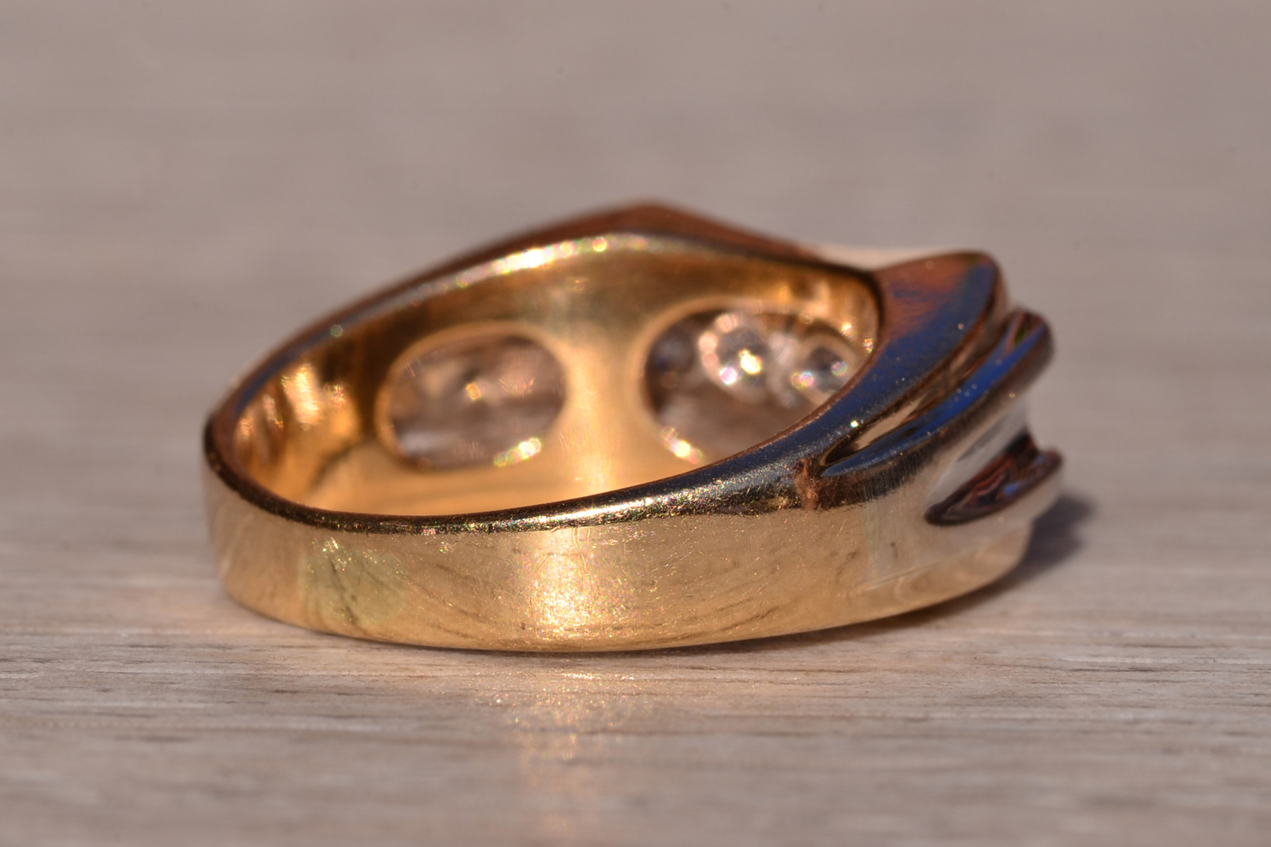 The 103rd Street: Gentleman's Two Tone Diamond Ring - Image 5