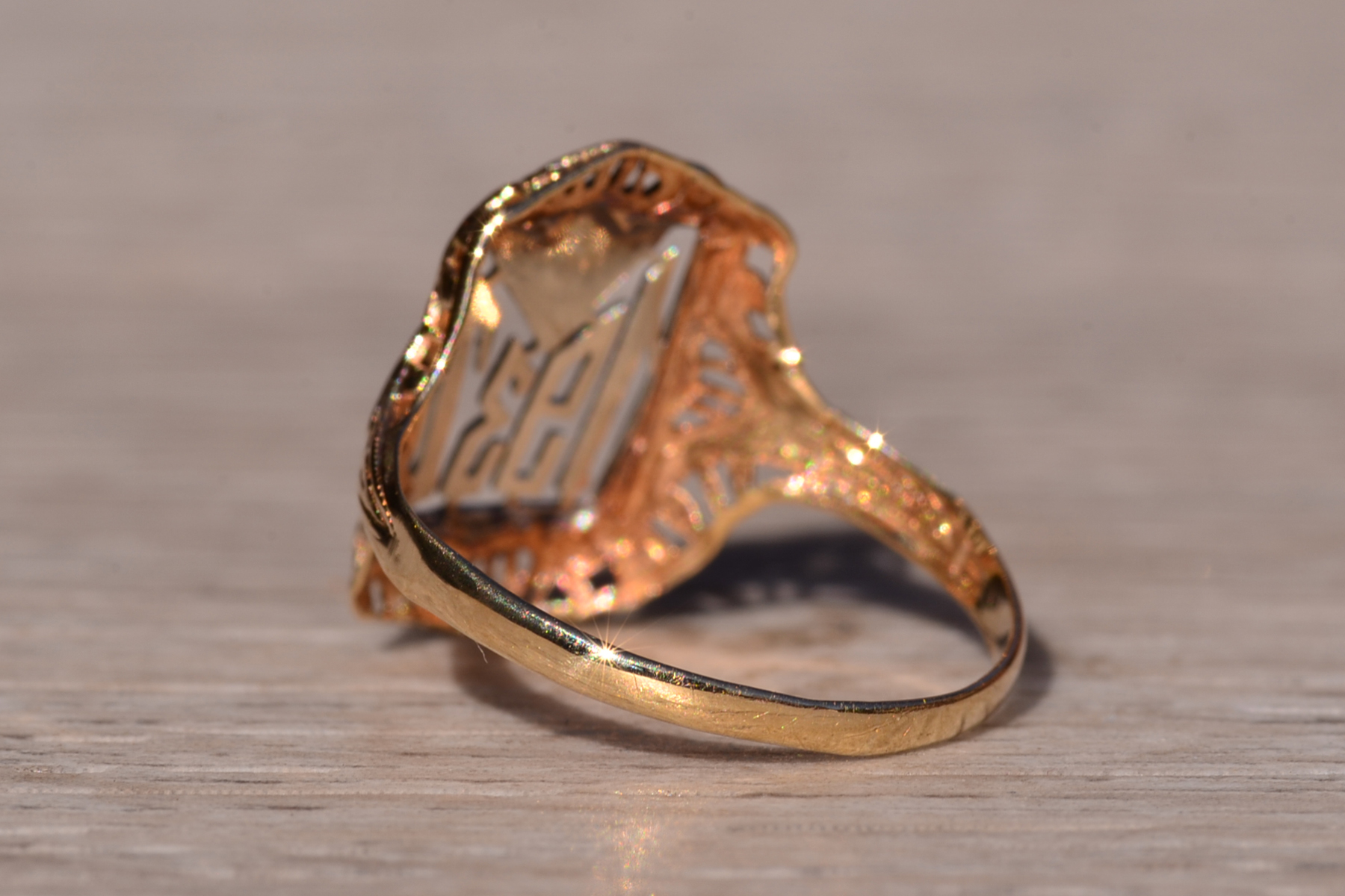 SOLD - The 114th Street: Hand Made Ring Circa 1937 - Image 4
