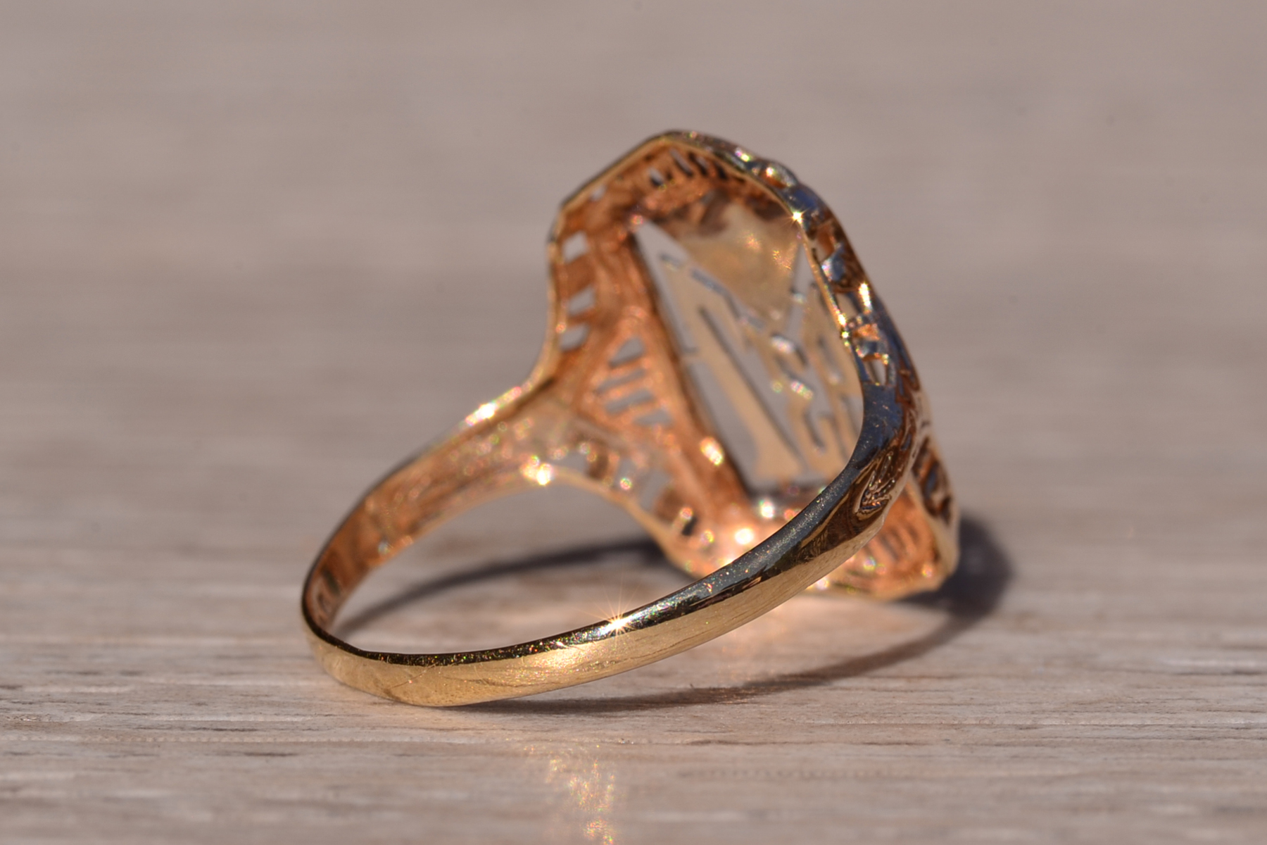SOLD - The 114th Street: Hand Made Ring Circa 1937 - Image 5