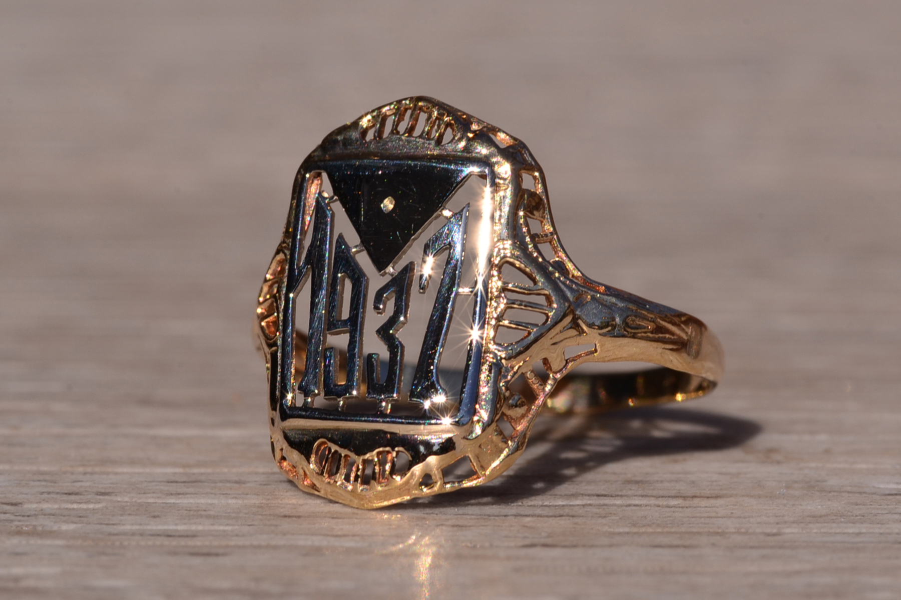 SOLD - The 114th Street: Hand Made Ring Circa 1937 - Image 3
