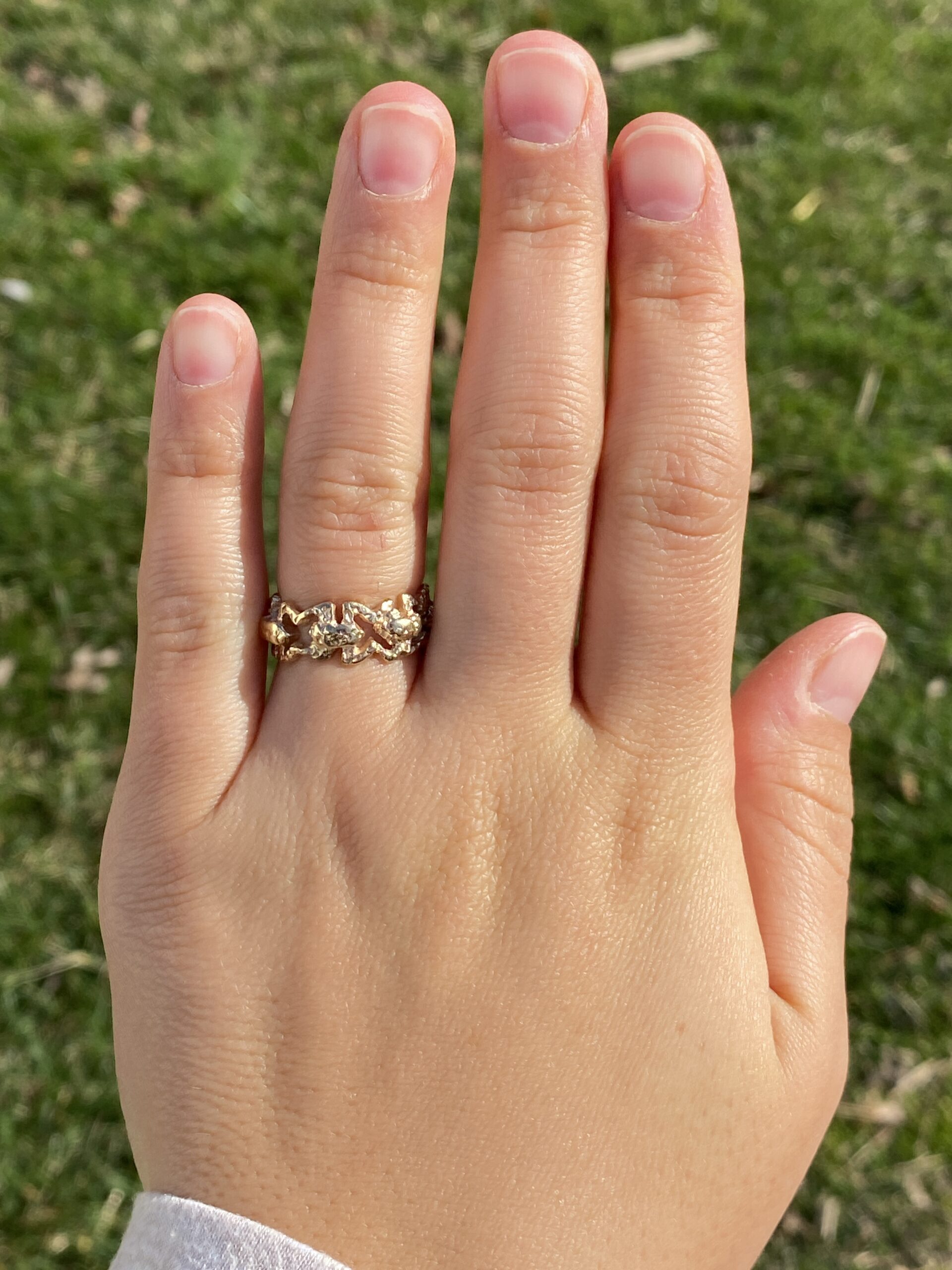 The Miano : Mid Century Yellow Gold Band - Image 5