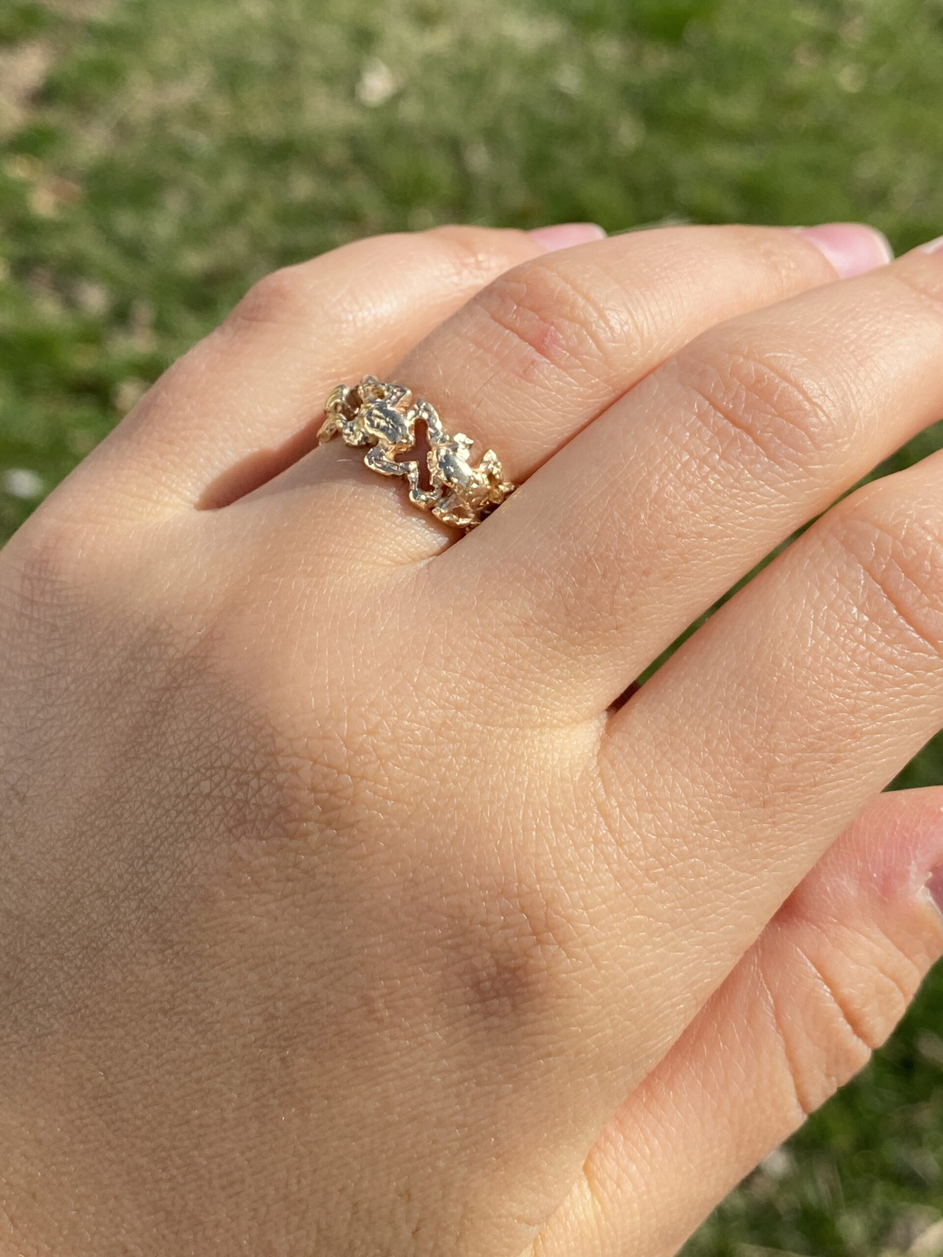 The Miano : Mid Century Yellow Gold Band - Image 6