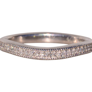 The Ceduna: Natural Diamond Contour Band in Platinum