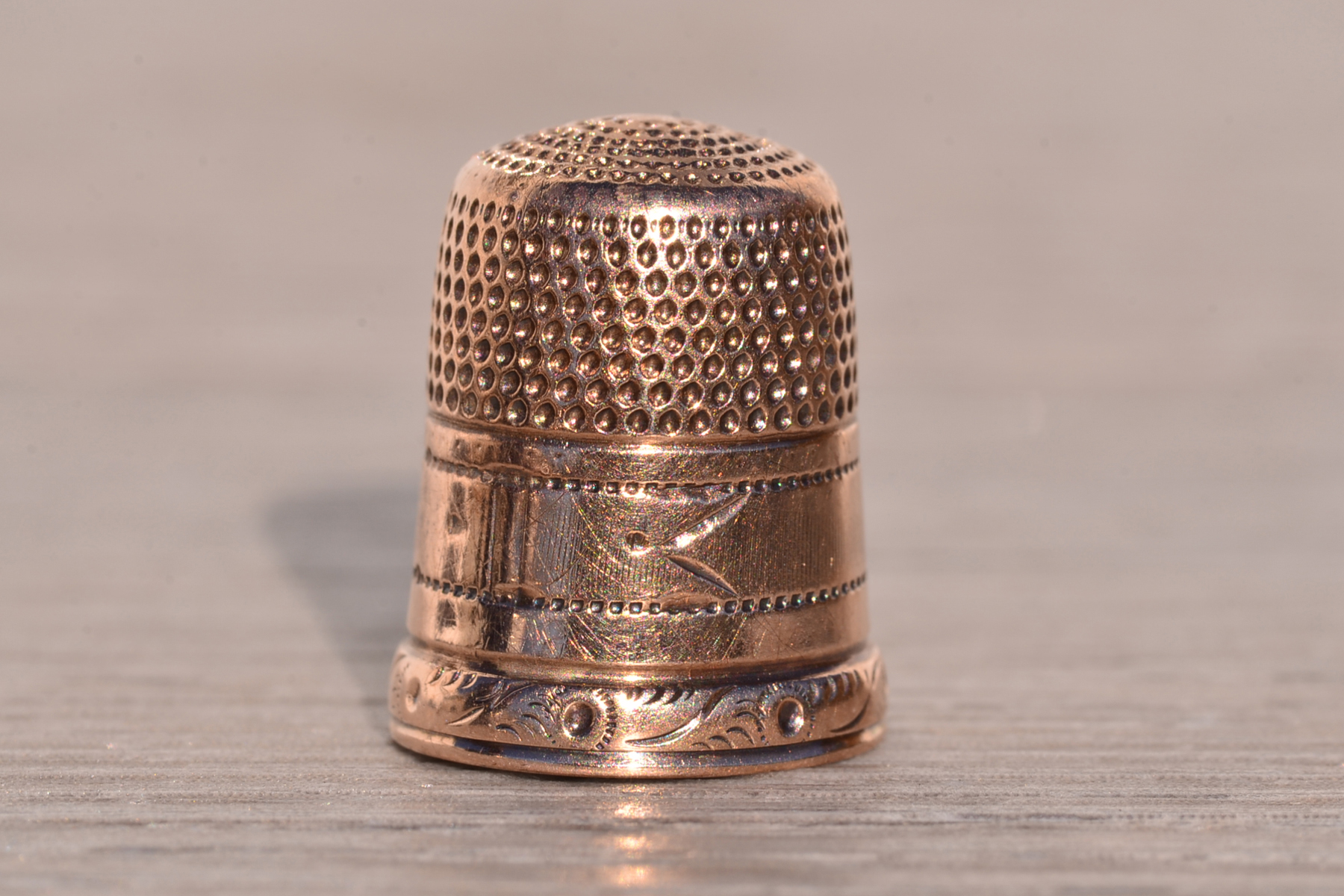 The Asiago: Antique Rose Gold Thimble - Image 4
