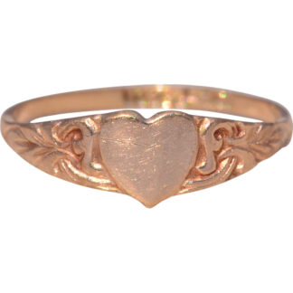 SOLD - The Little Heart: Child’s Ring in Yellow Gold