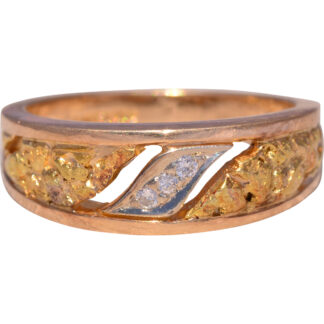 The Eternal Love: Men’s Natural Diamond Ring in Yellow Gold