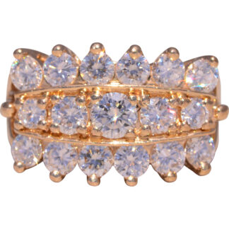 The Diamond Crown: Natural Diamond Band in Yellow Gold