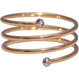 The Golden Coil: Sculptural Spiral Ring in Yellow Gold
