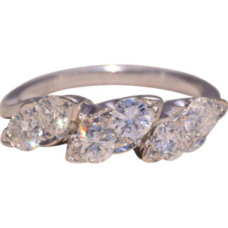 The Starlet: Natural Diamond Ring in White Gold