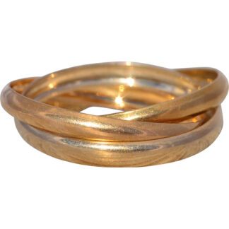 SOLD - The Italian Trinity: Rolling Ring in Tricolor Gold
