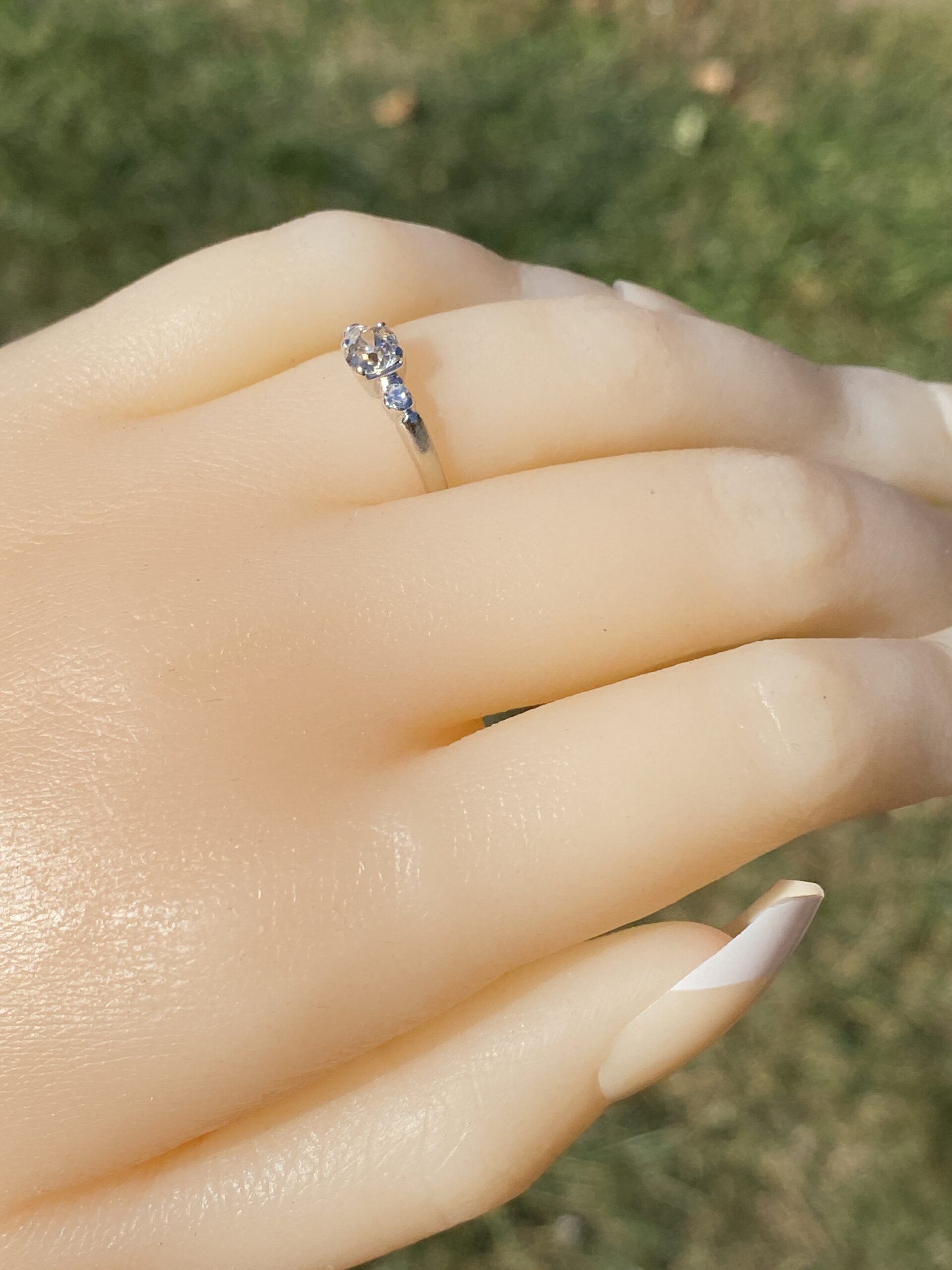The Heirloom Classic: Old Mine Cut Natural Diamond Engagement Ring in White Gold - Image 9