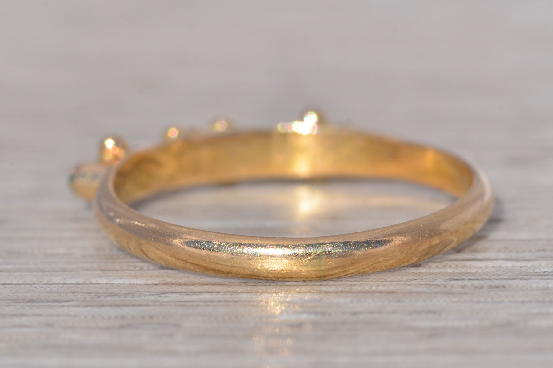 The Zuni Horizon: Turquoise Ring in Yellow Gold - Image 4