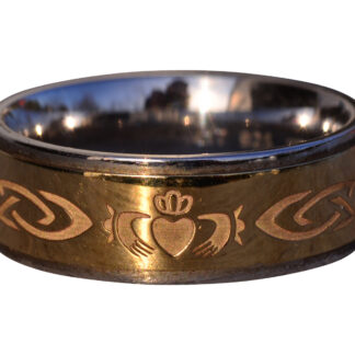 The 23rd Avenue: Signed Solvar Irish Made Two Tone Wedding Band