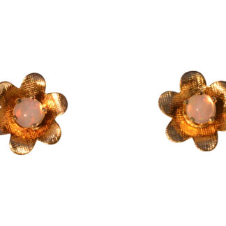 The 53rd Avenue: Australian Opal Flower Studs in Yellow Gold