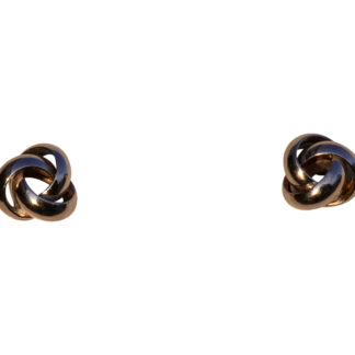 SOLD - The 24th Avenue:  Love Knot Earrings in White Gold