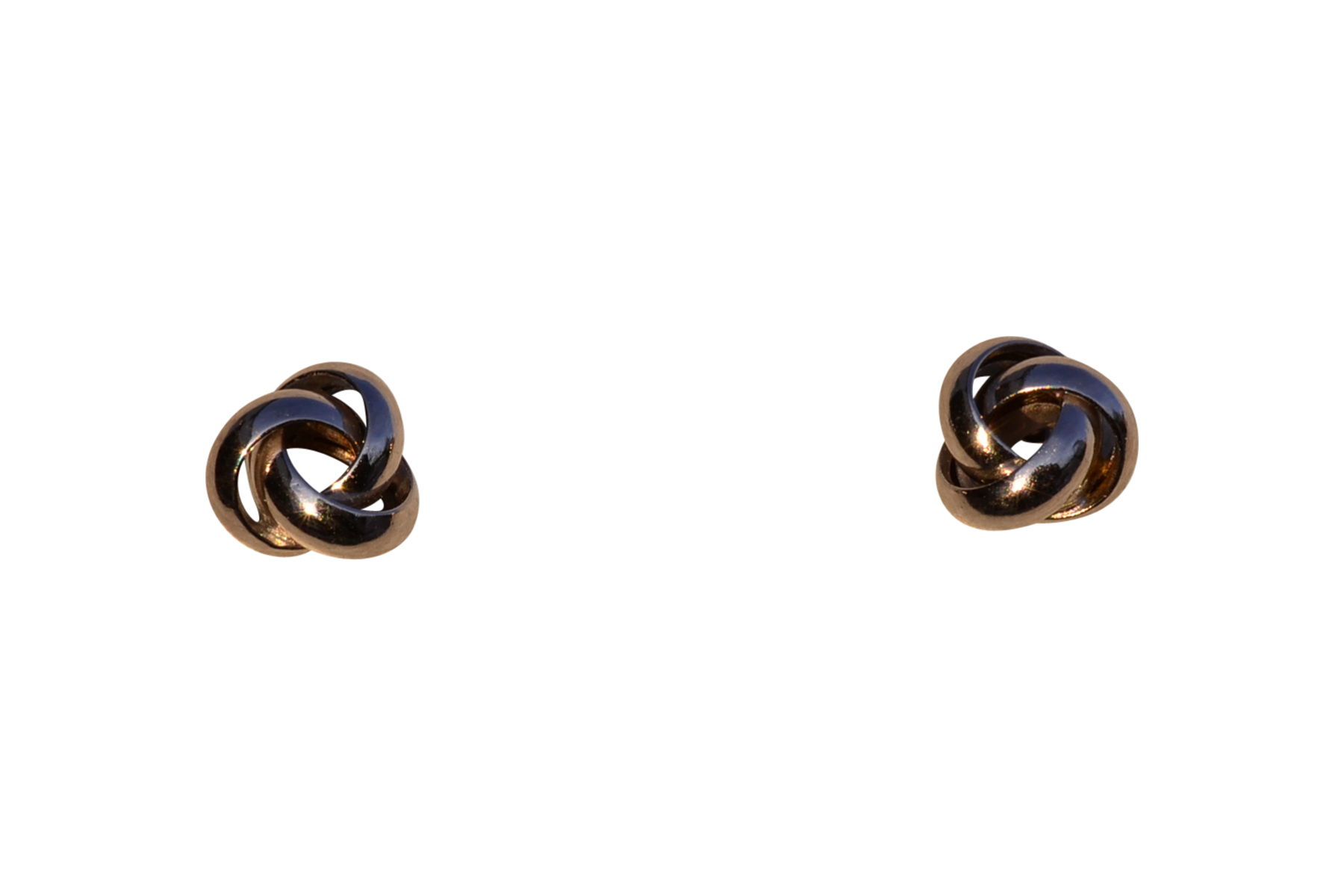 SOLD - The 24th Avenue: Love Knot Earrings in White Gold