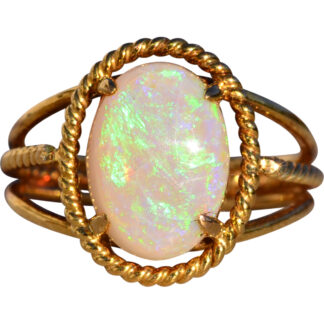 The 150th Avenue: Australian Opal Cocktail Ring in Yellow Gold