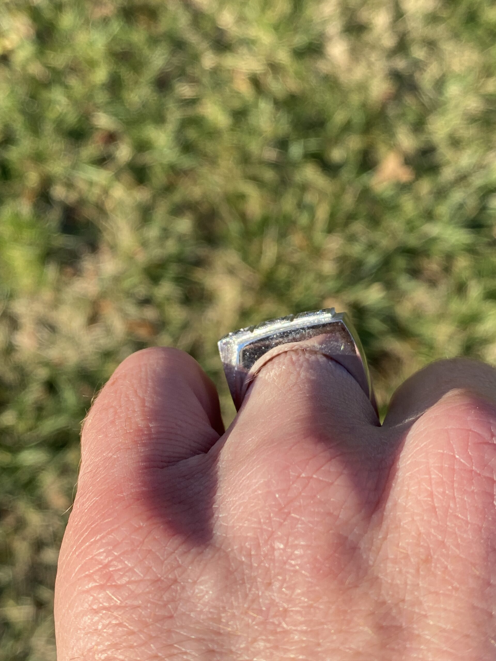 The 161st Street: Hollywood Glam Era Three Stone Cocktail Ring in White Gold - Image 10