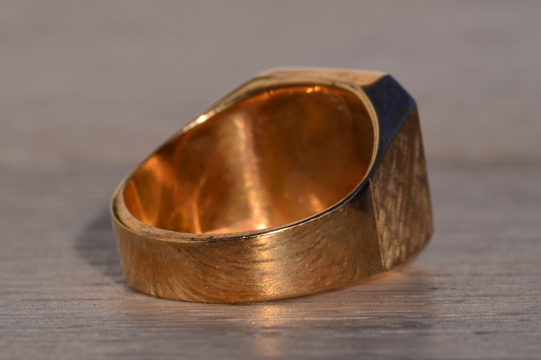 The 129th Avenue: Enameled Fire Fighters Ring in Yellow Gold - Image 5