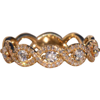 The 139th Avenue: Braided Diamond Band with Natural Diamonds