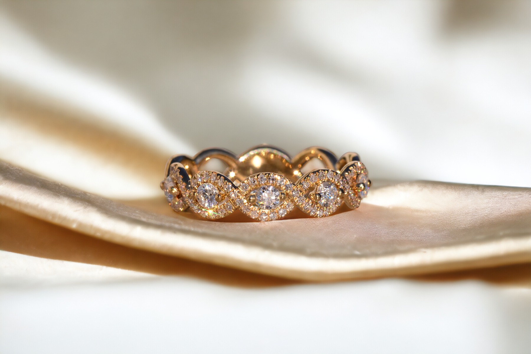 The 139th Avenue: Braided Diamond Band with Natural Diamonds - Image 10