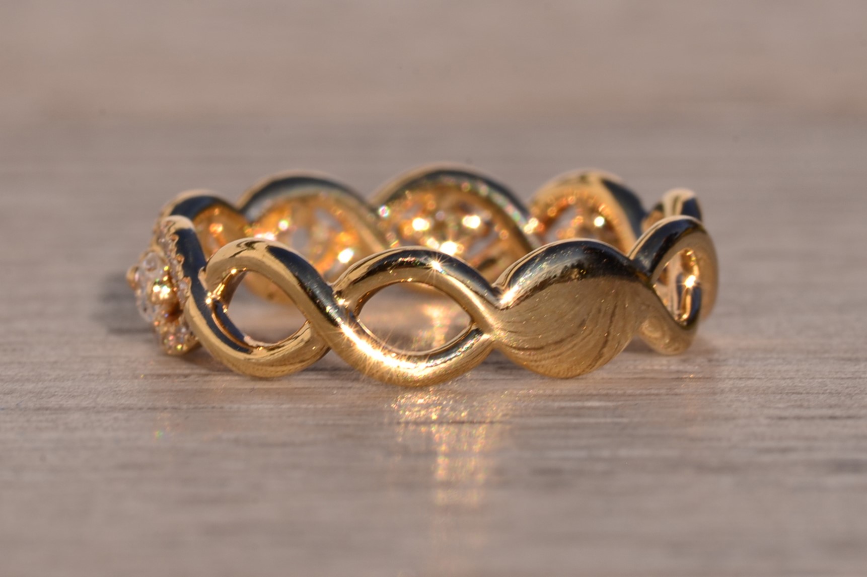 The 139th Avenue: Braided Diamond Band with Natural Diamonds - Image 3