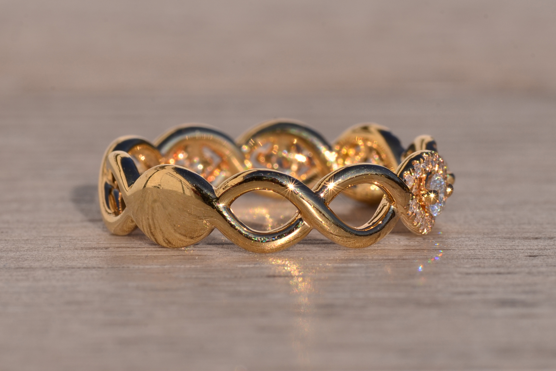 The 139th Avenue: Braided Diamond Band with Natural Diamonds - Image 4