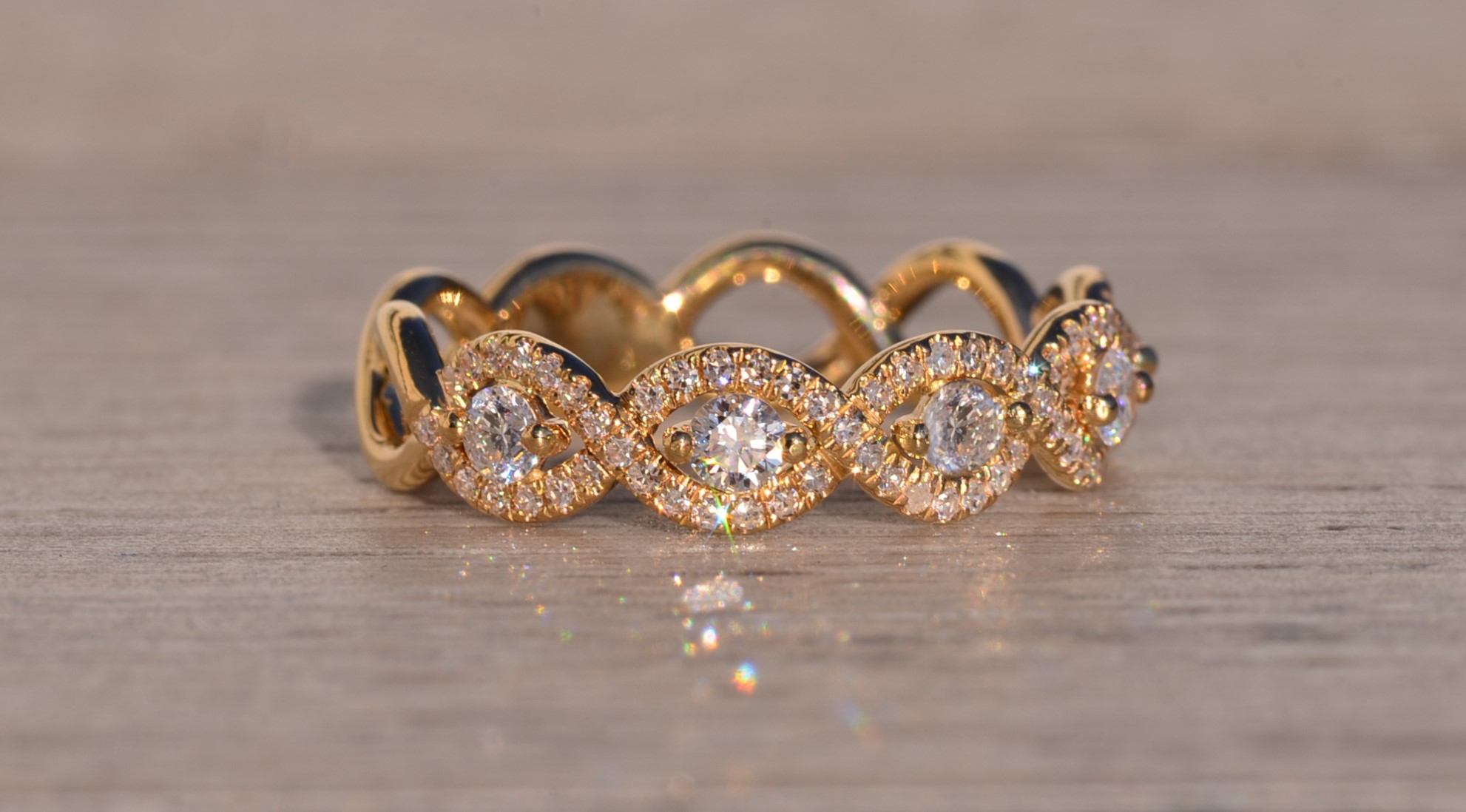 The 139th Avenue: Braided Diamond Band with Natural Diamonds - Image 5