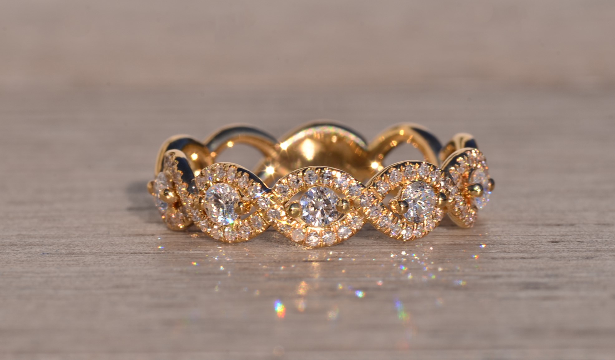 The 139th Avenue: Braided Diamond Band with Natural Diamonds - Image 6