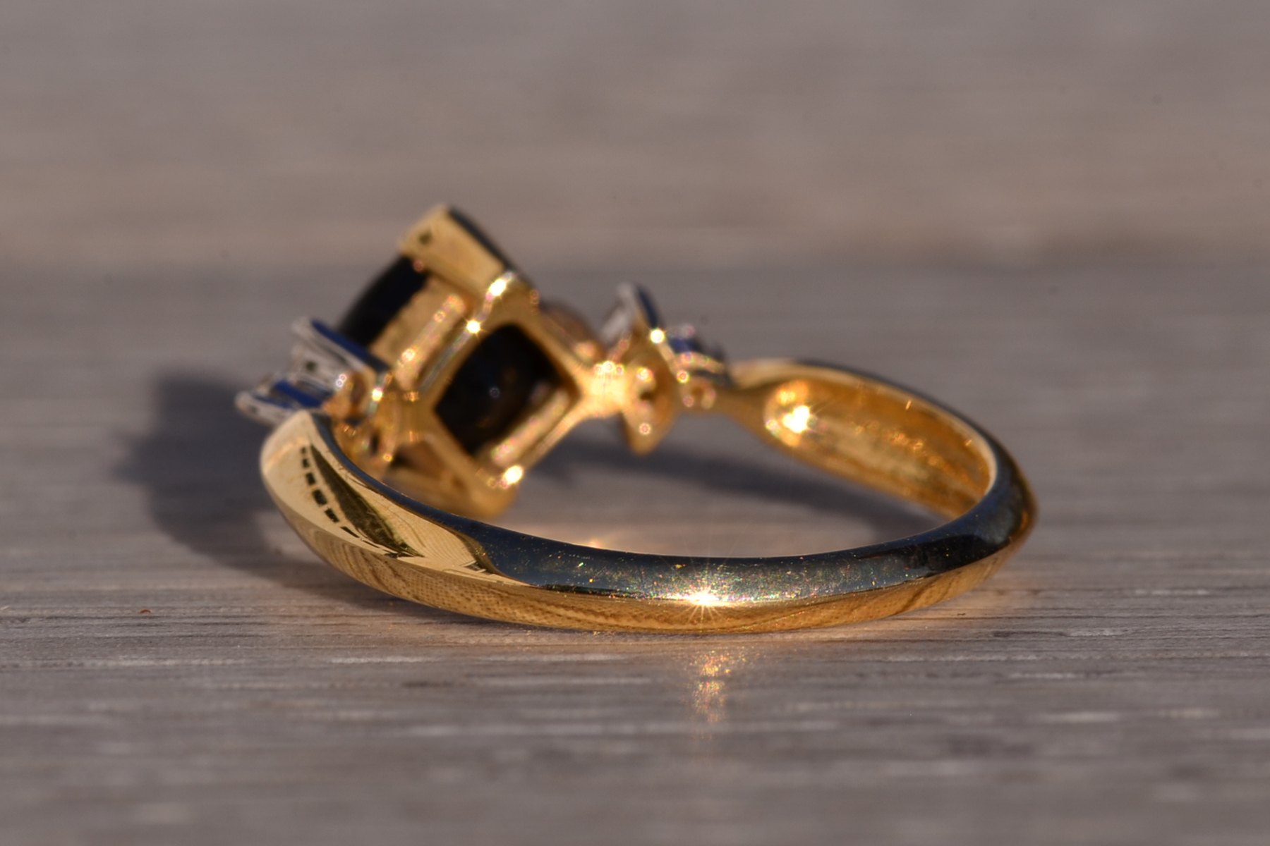 The 125th Avenue: Checkerboard Cut Onyx and Natural Diamond Ring - Image 4