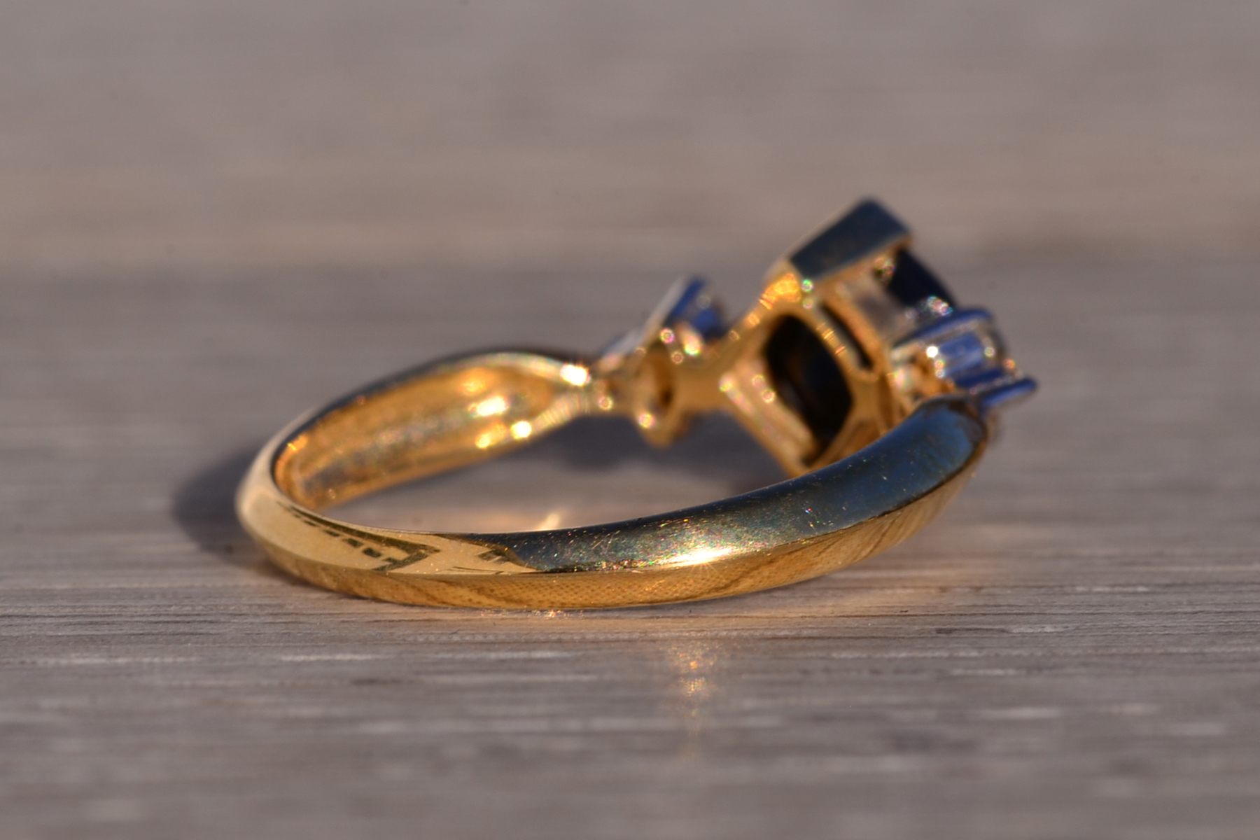 The 125th Avenue: Checkerboard Cut Onyx and Natural Diamond Ring - Image 5