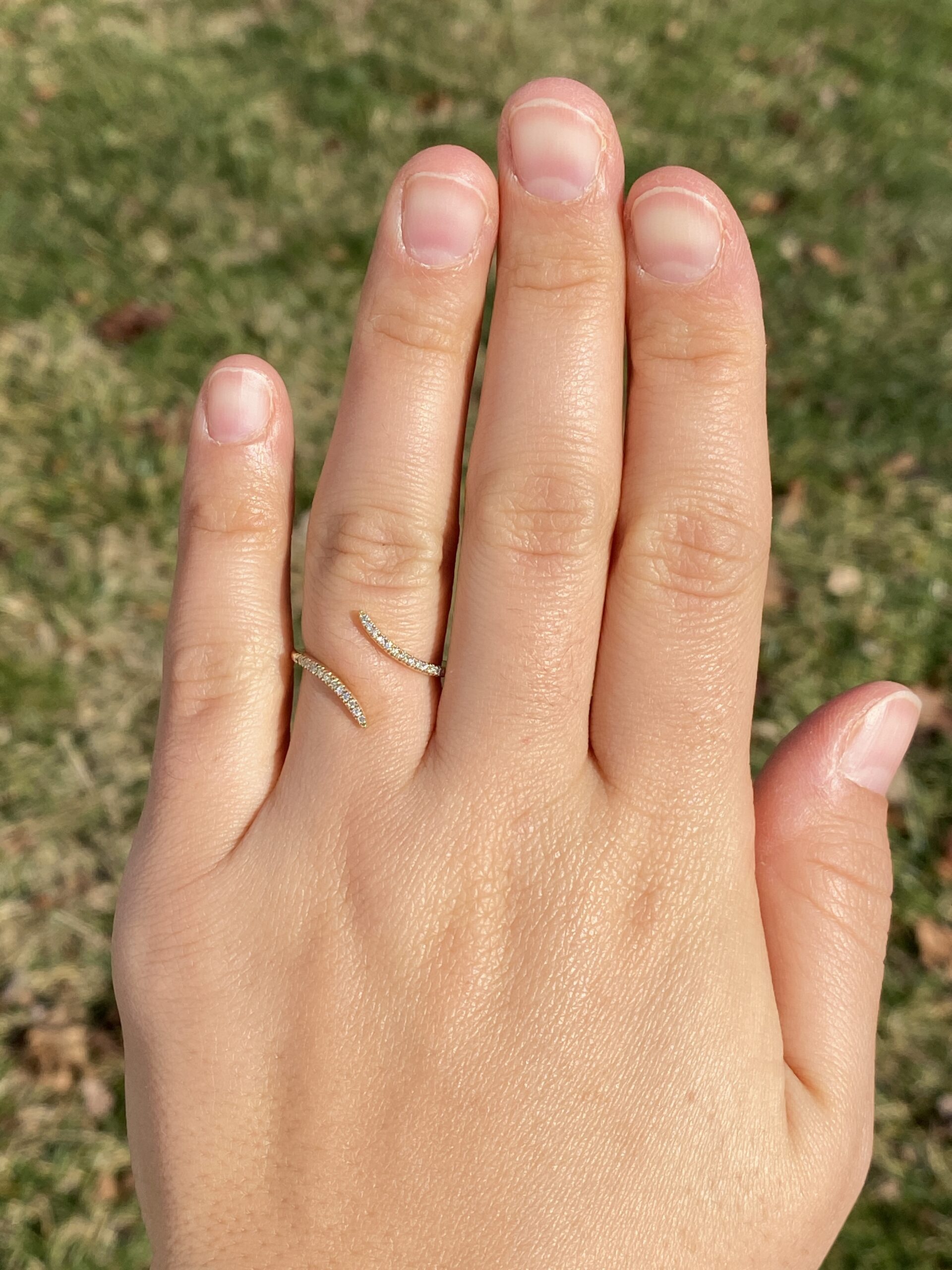 The Mount Sanford: Gabriel and Co Signed Bypass Diamond Ring in Yellow Gold - Image 8