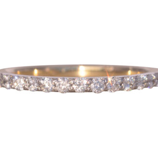 SOLD - The North Bay: Yellow Gold Natural Diamond Shared Prong Band