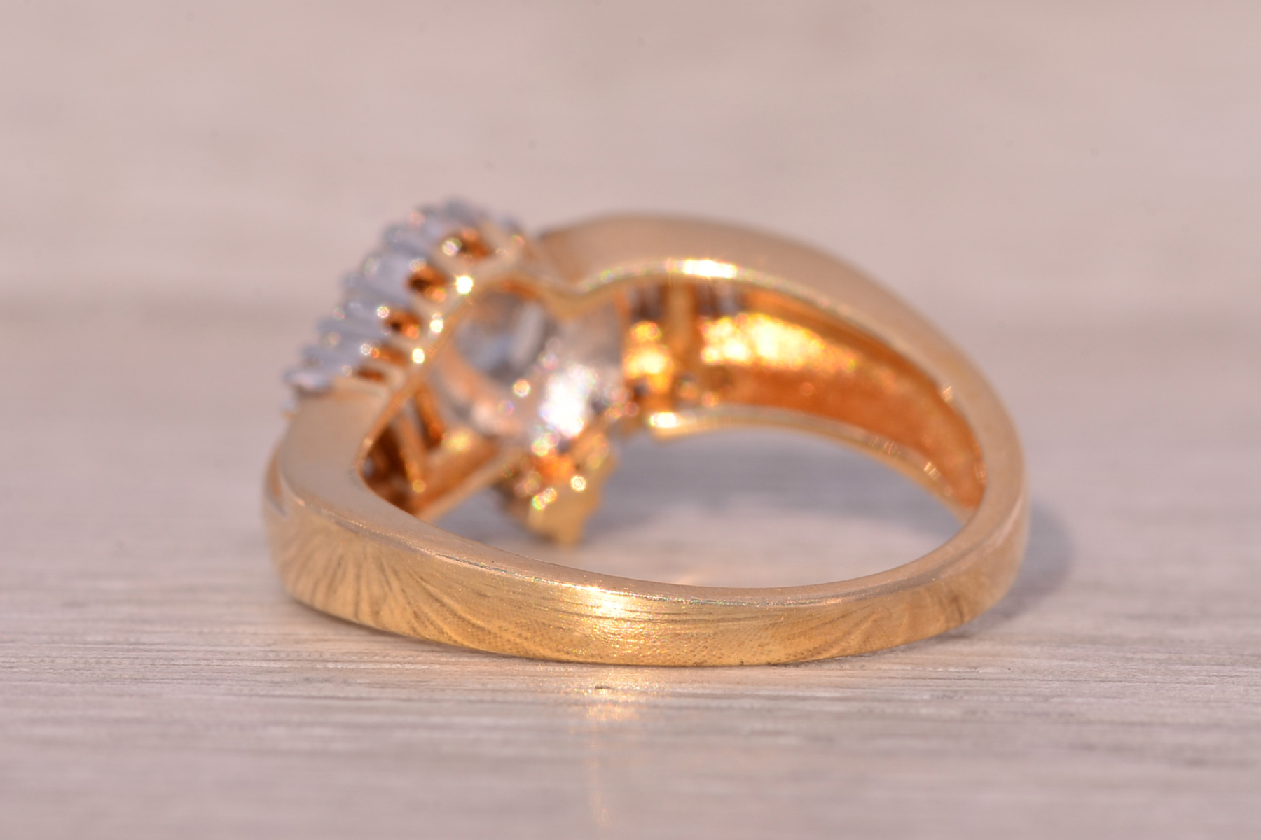 The Halifax: Vintage Heart Shaped Natural Diamond Engagement Ring - Image 3