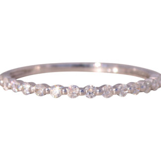 The Catharines: White Gold and Natural Diamond Band