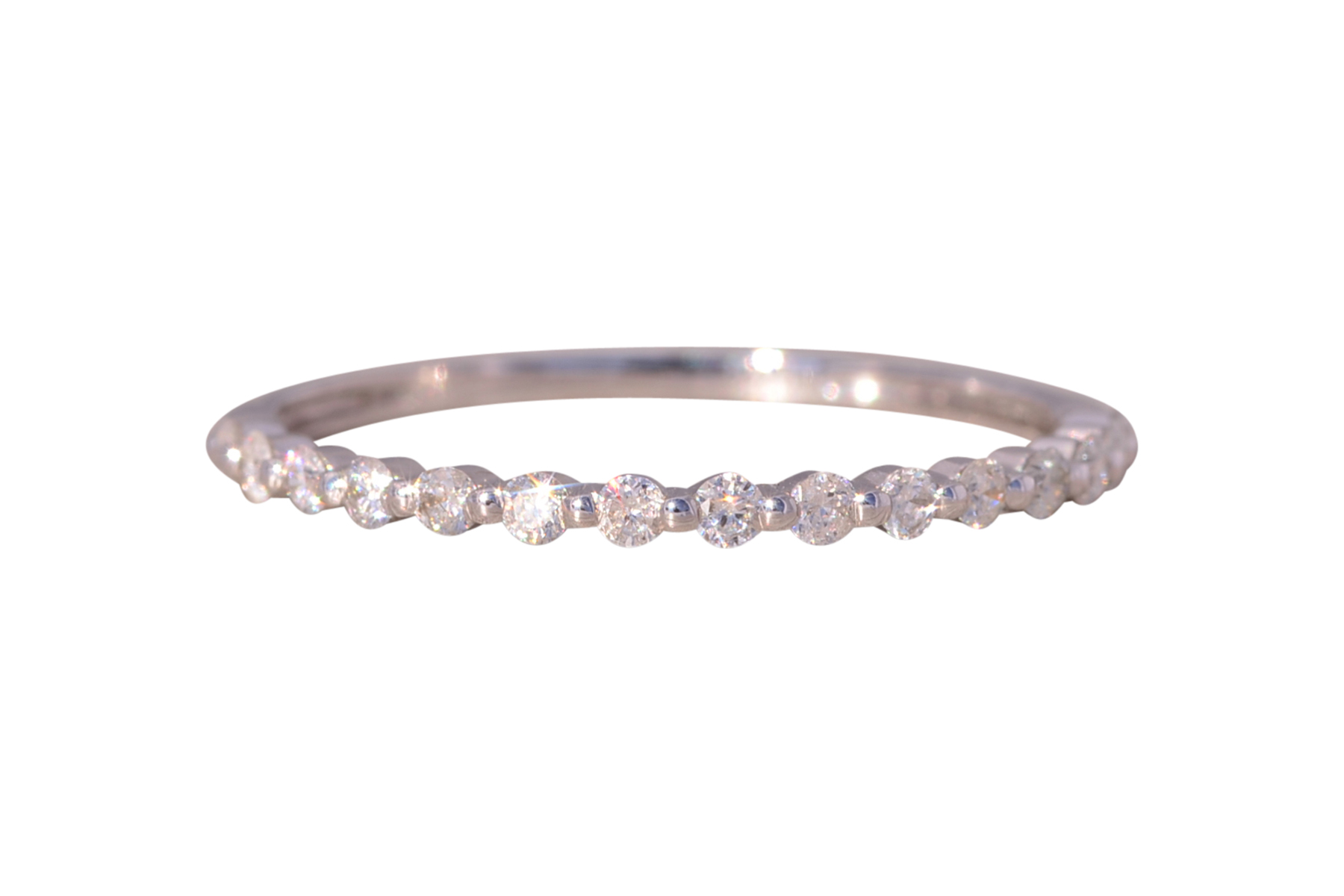 The Catharines: White Gold and Natural Diamond Band