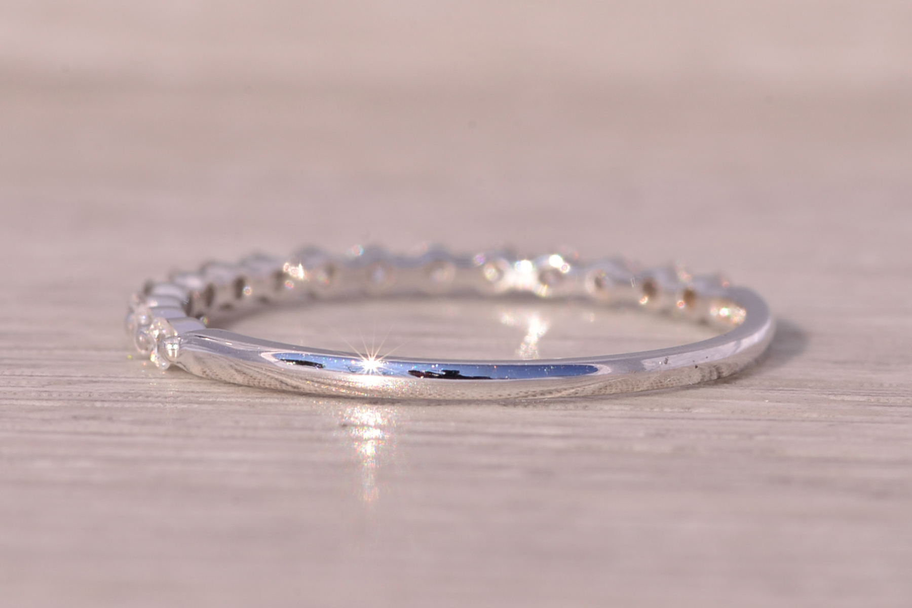 The Catharines: White Gold and Natural Diamond Band - Image 4