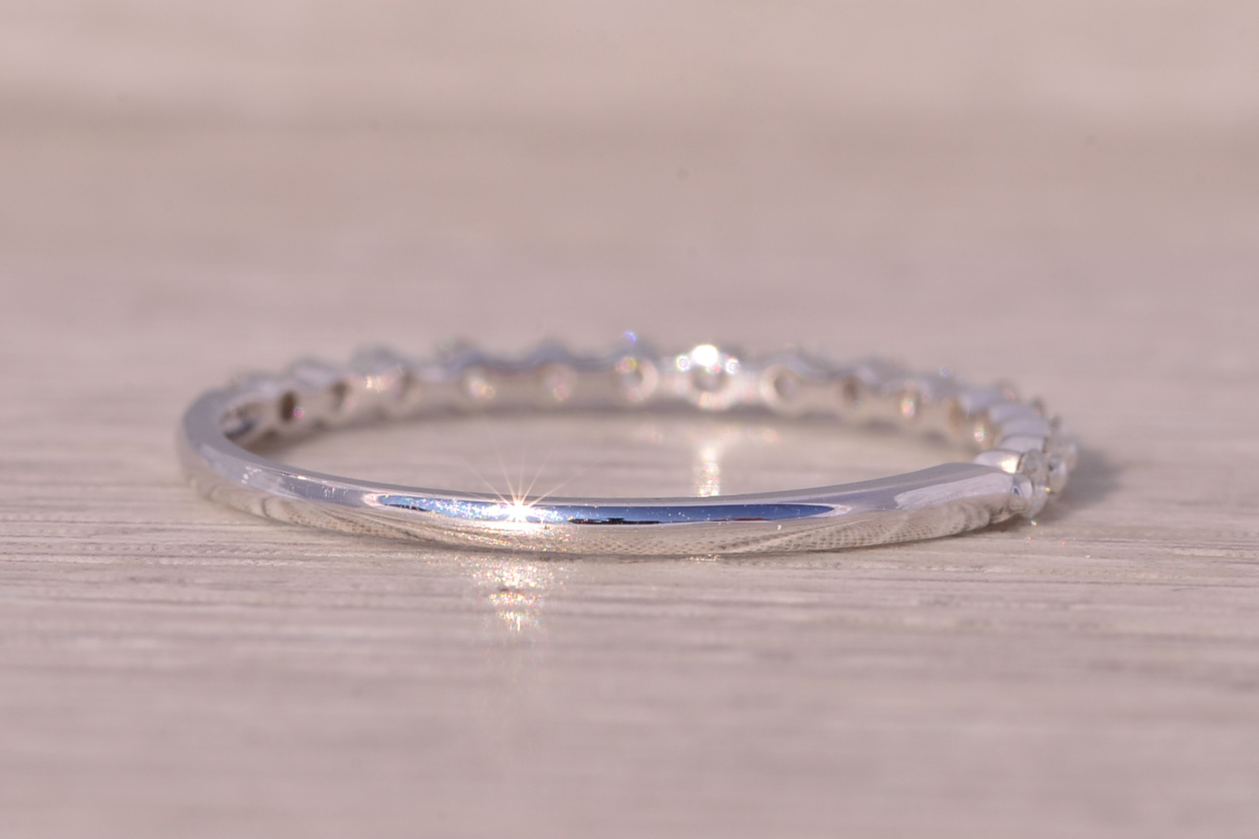 The Catharines: White Gold and Natural Diamond Band - Image 5