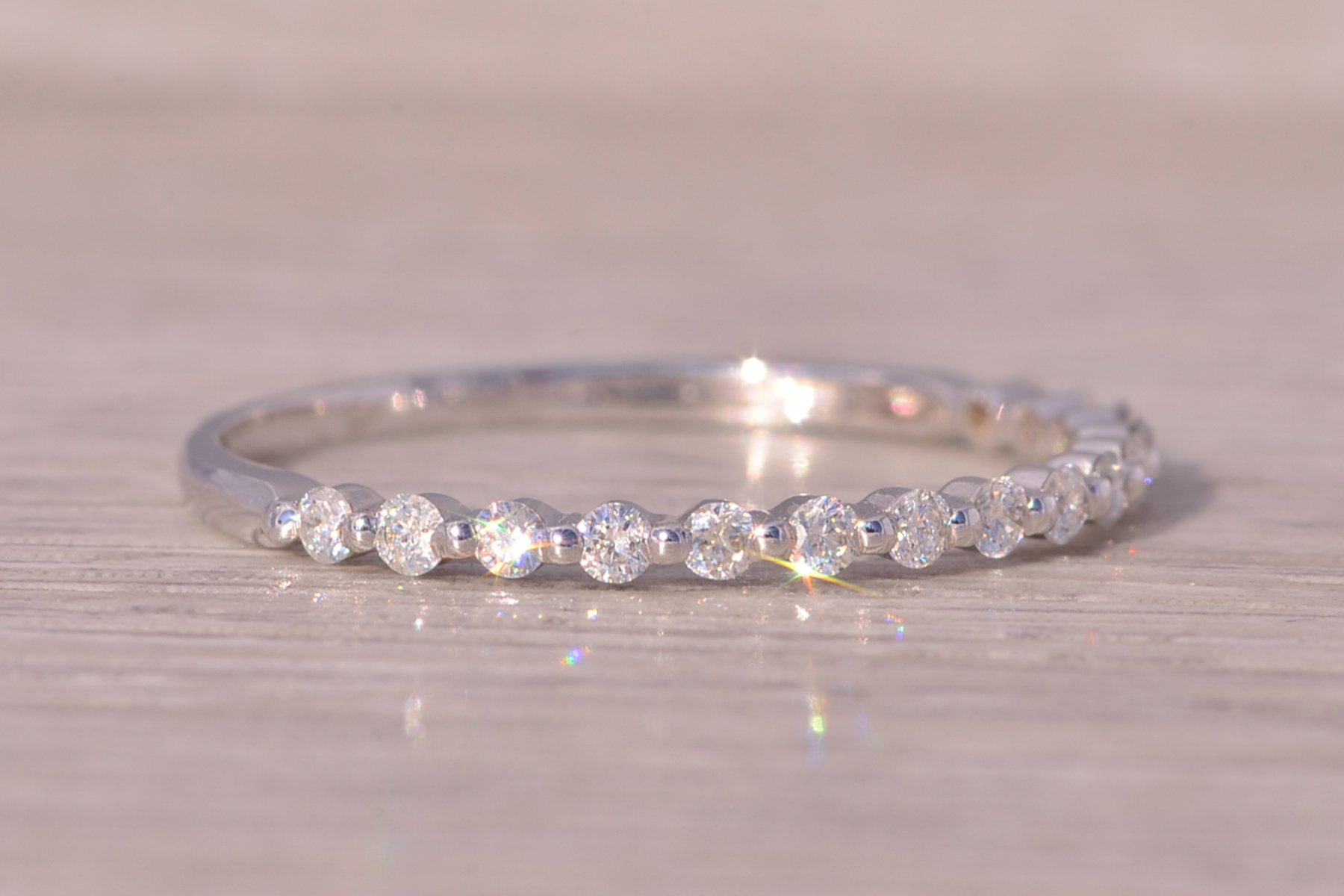 The Catharines: White Gold and Natural Diamond Band - Image 6