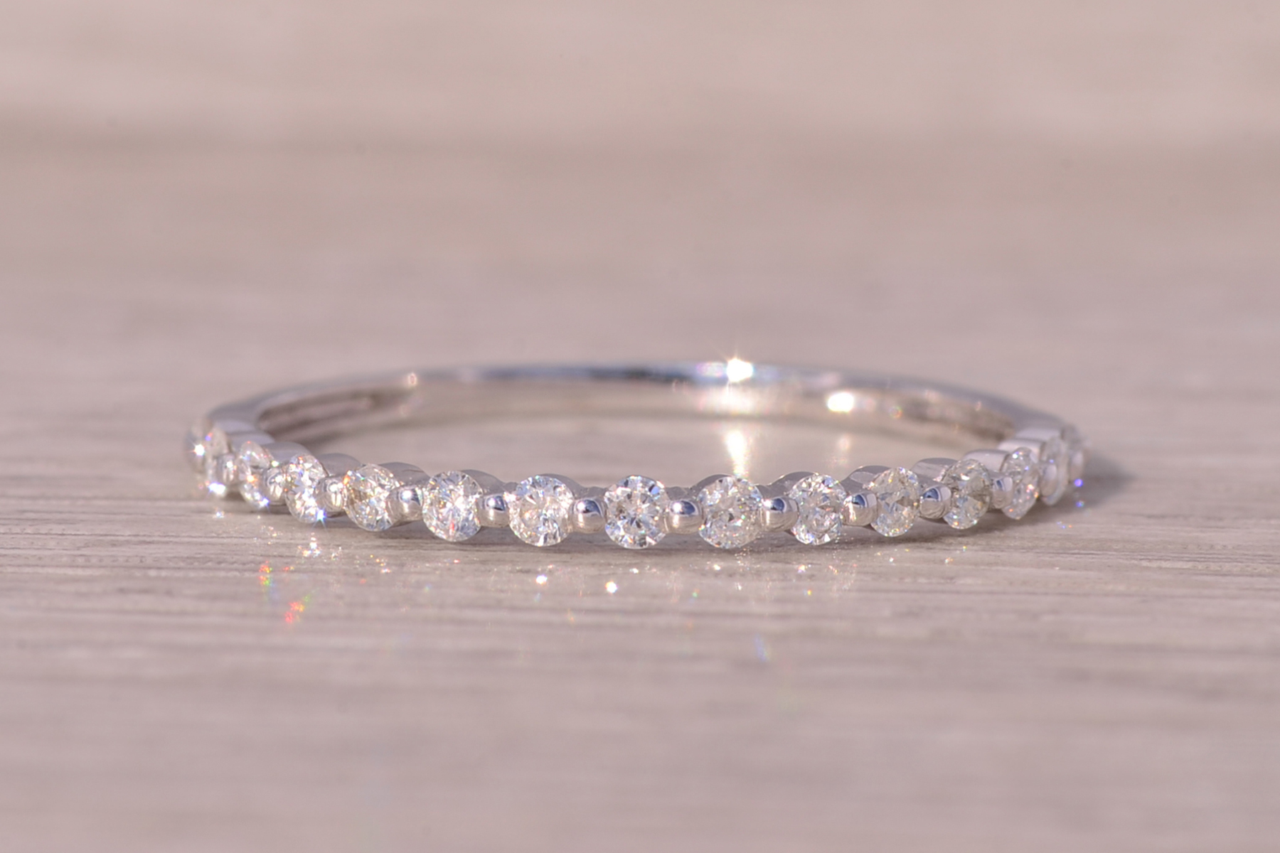 The Catharines: White Gold and Natural Diamond Band - Image 7