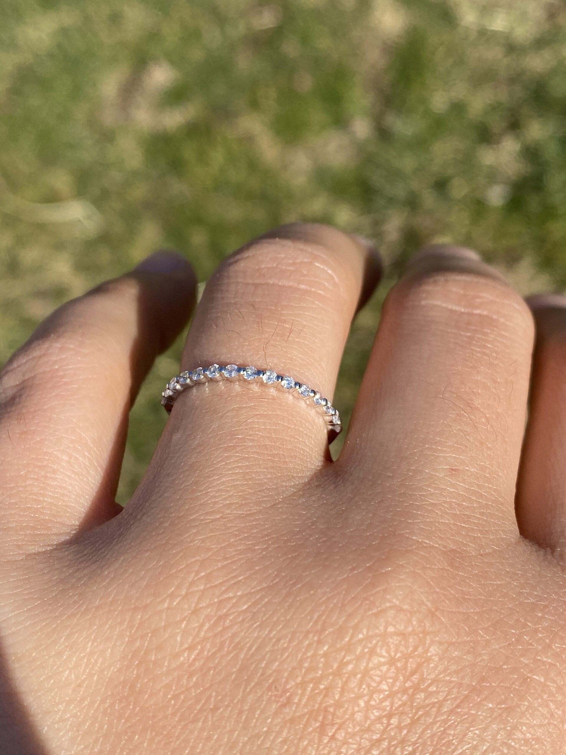 The Catharines: White Gold and Natural Diamond Band - Image 10