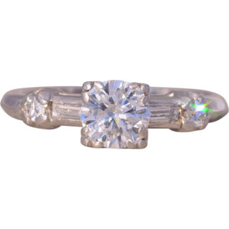 The Naniamo: Vintage Hollywood Glam Era Natural Diamond Engagement Ring