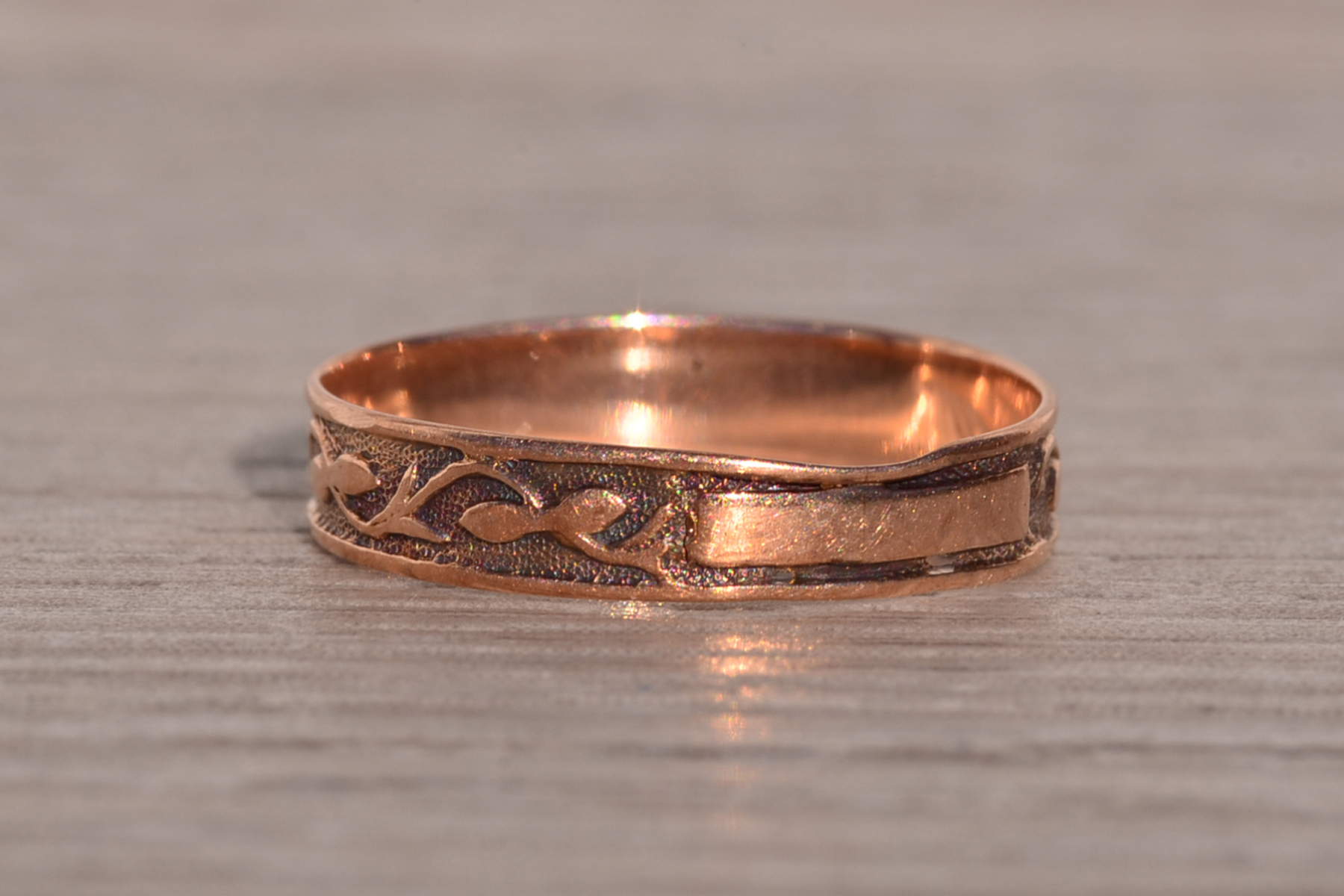SOLD - The Marostica: Antique Rose Gold Band - Image 4