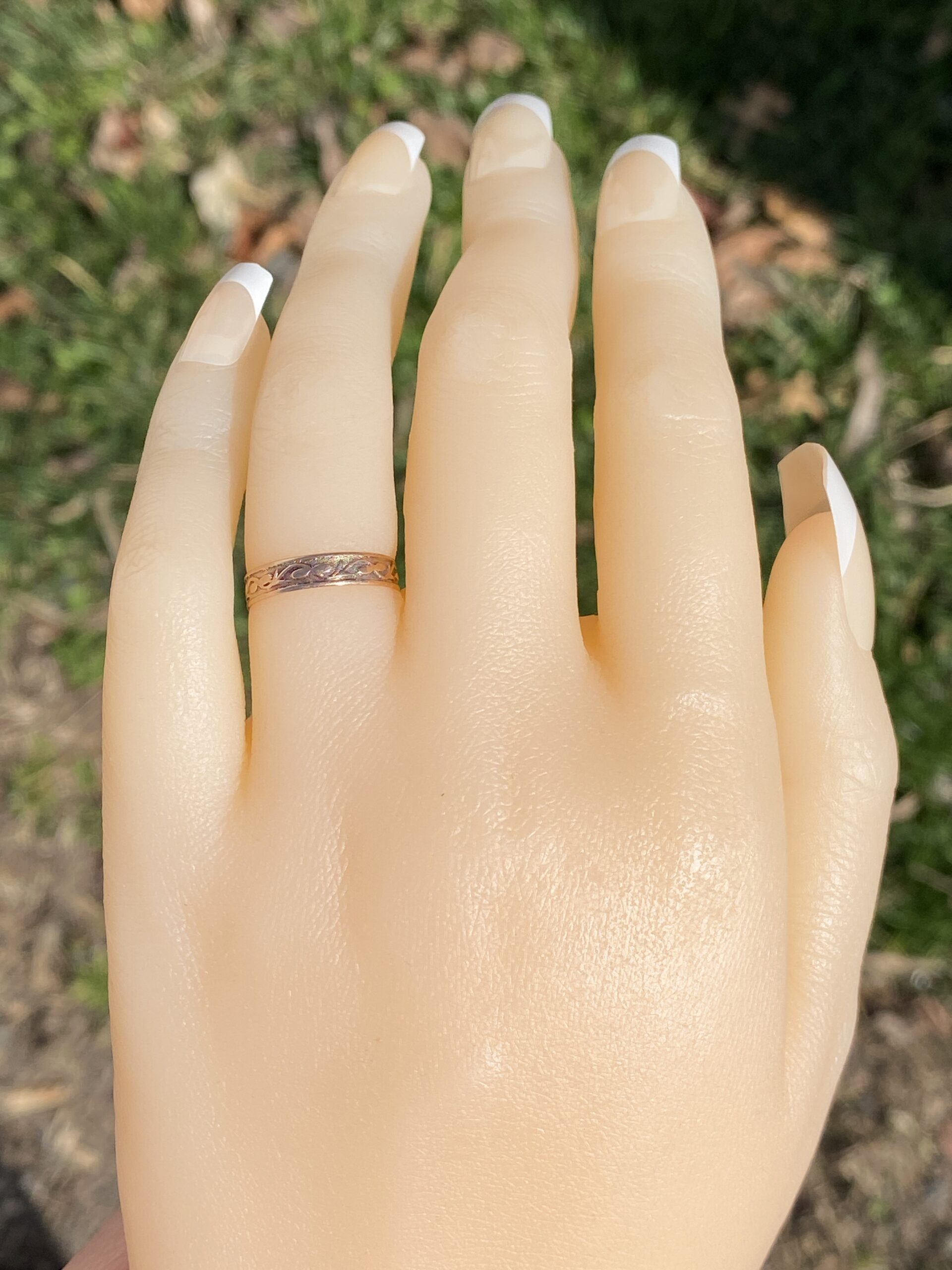 SOLD - The Marostica: Antique Rose Gold Band - Image 8
