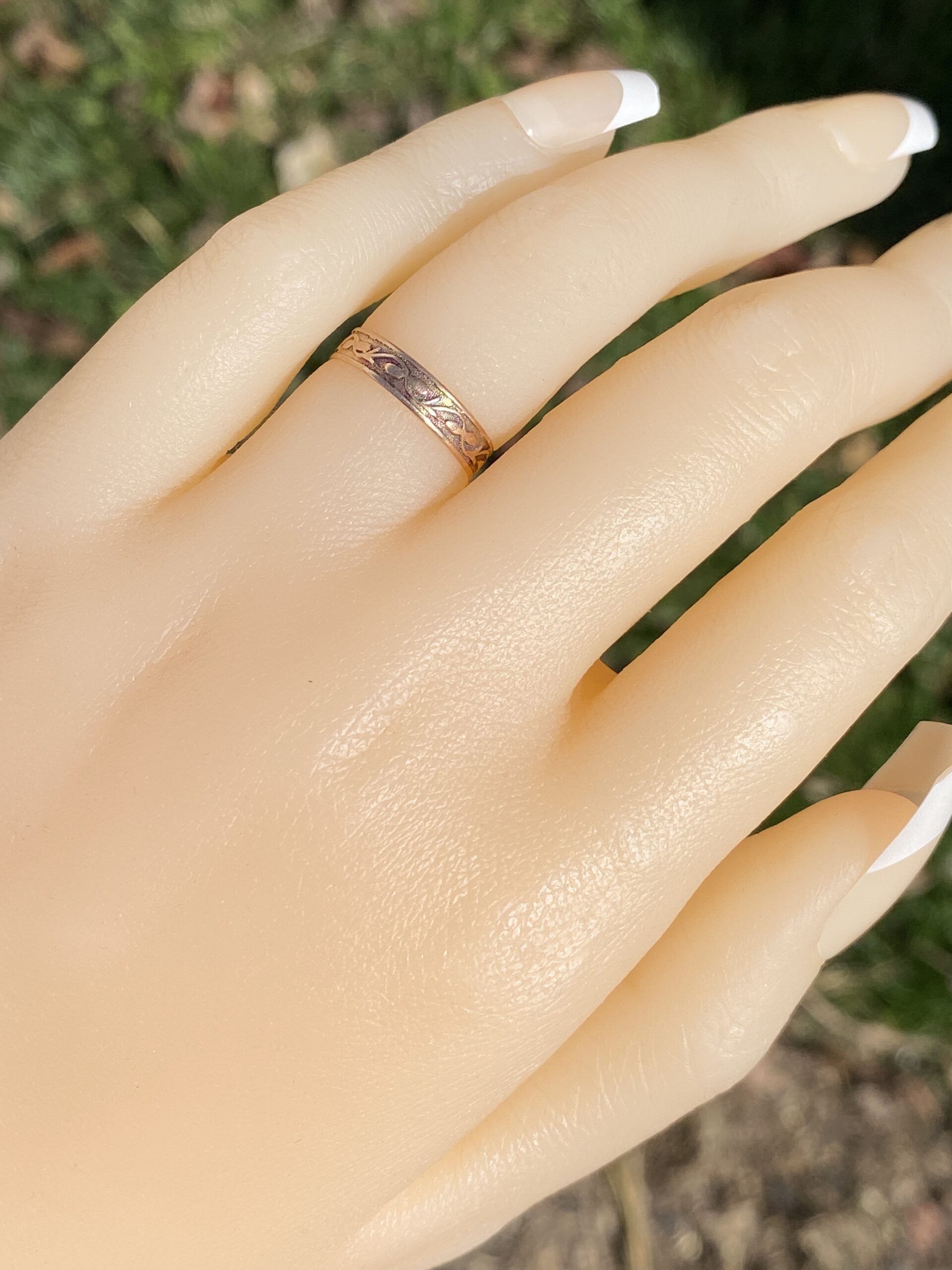 SOLD - The Marostica: Antique Rose Gold Band - Image 9