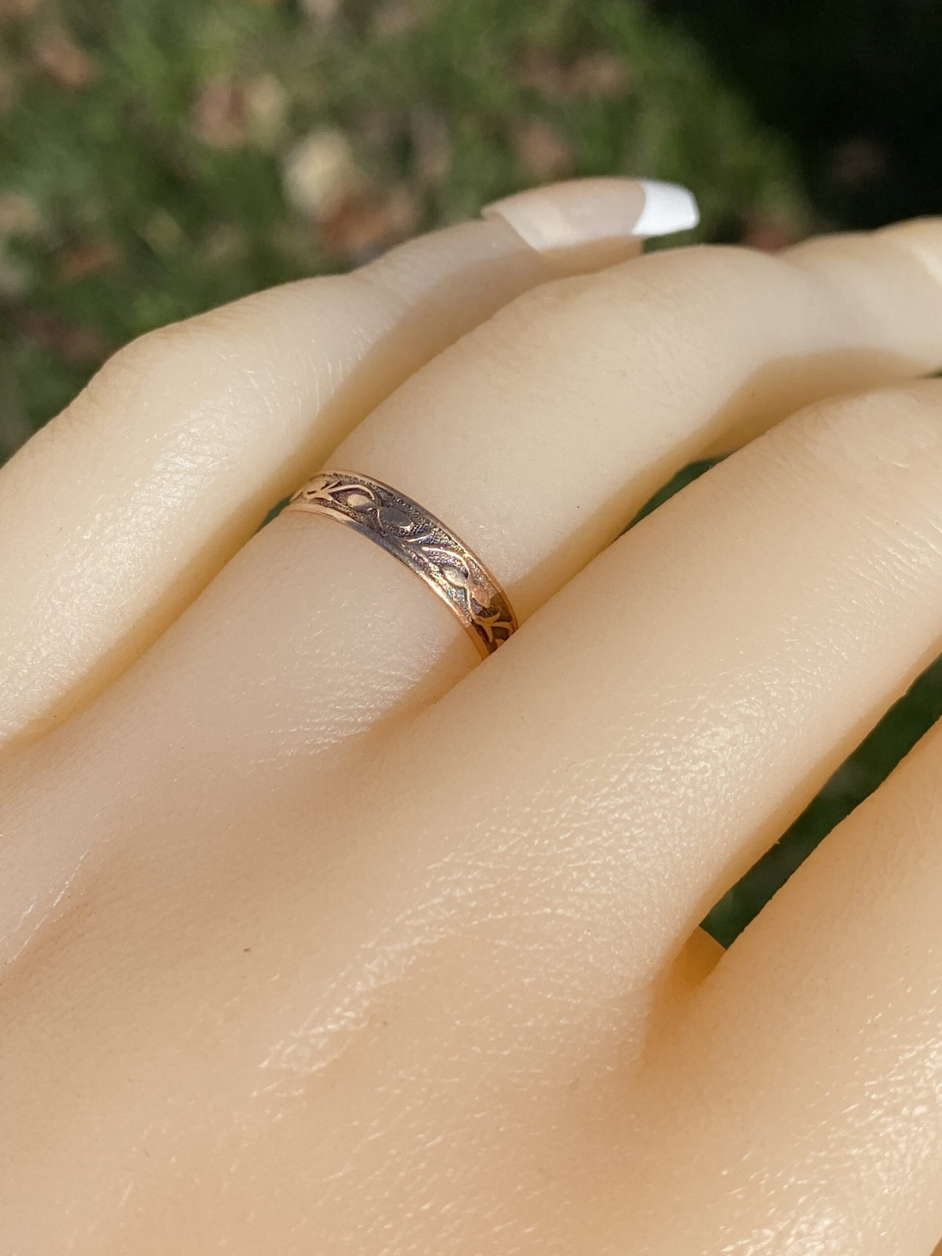 SOLD - The Marostica: Antique Rose Gold Band - Image 10