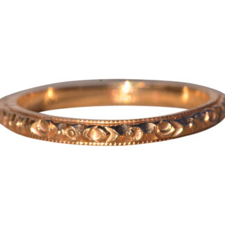 The Memoire: Antique Yellow Gold Band