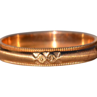 The Polle: Antique New Old Stock Wedding Band in Yellow Gold